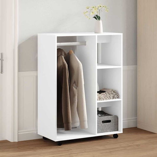 vidaXL Wardrobe White 80x40x110 cm Engineered Wood