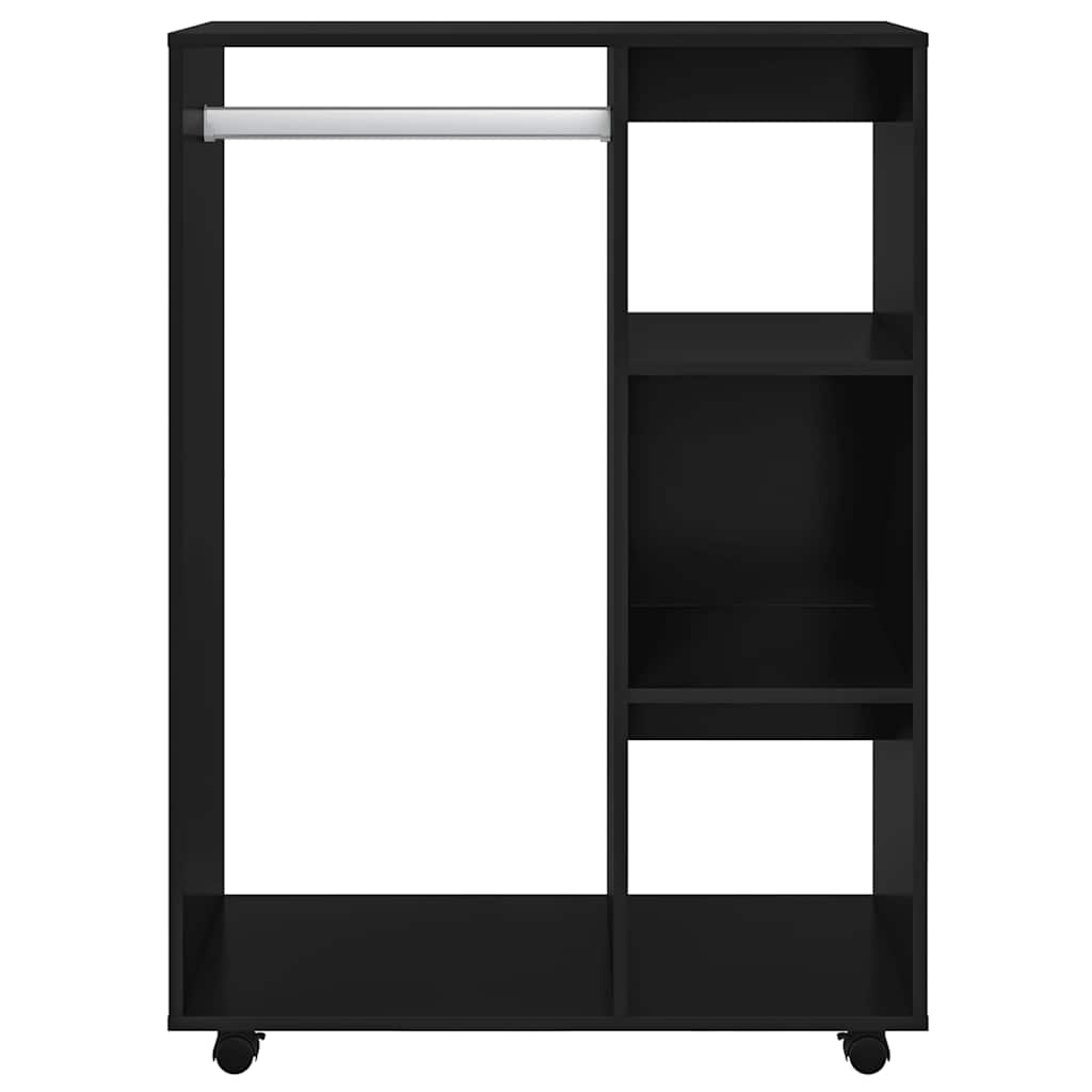 vidaXL Wardrobe Black 80x40x110 cm Engineered Wood