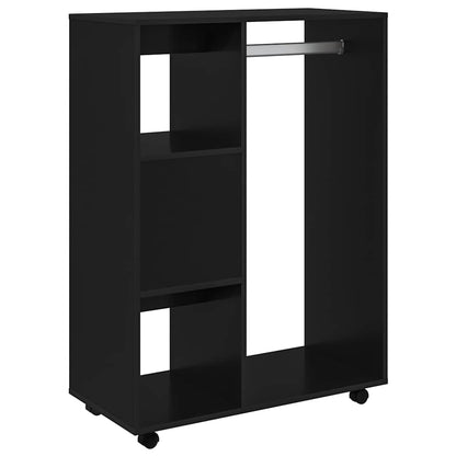 vidaXL Wardrobe Black 80x40x110 cm Engineered Wood