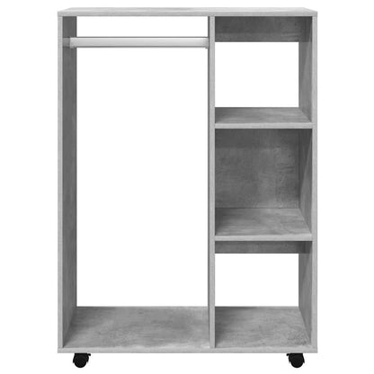 vidaXL Wardrobe | Concrete grey | Engineered wood | Medium |  Rollable