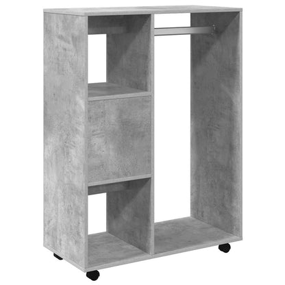 vidaXL Wardrobe | Concrete grey | Engineered wood | Medium |  Rollable