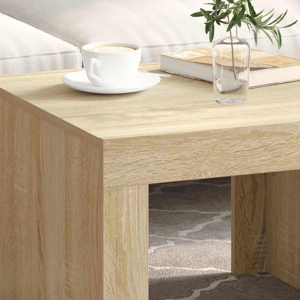 vidaXL Coffee Table Sonoma Oak 50x50x35 cm Engineered Wood