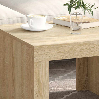 808552 vidaXL Coffee Table Sonoma Oak 50x50x35 cm Engineered Wood