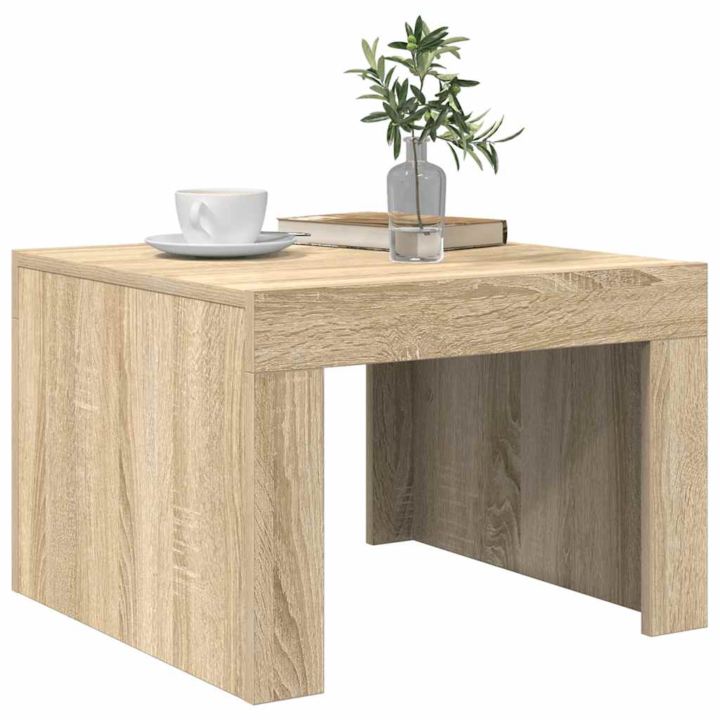 vidaXL Coffee Table Sonoma Oak 50x50x35 cm Engineered Wood
