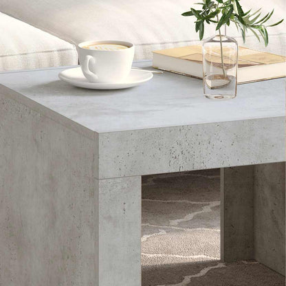 vidaXL Coffee Table Concrete Grey 50x50x35 cm Engineered Wood