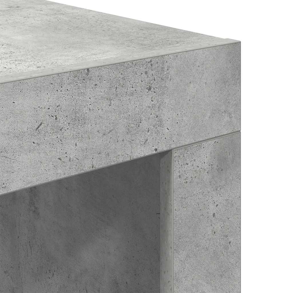 vidaXL Coffee Table Concrete Grey 50x50x35 cm Engineered Wood