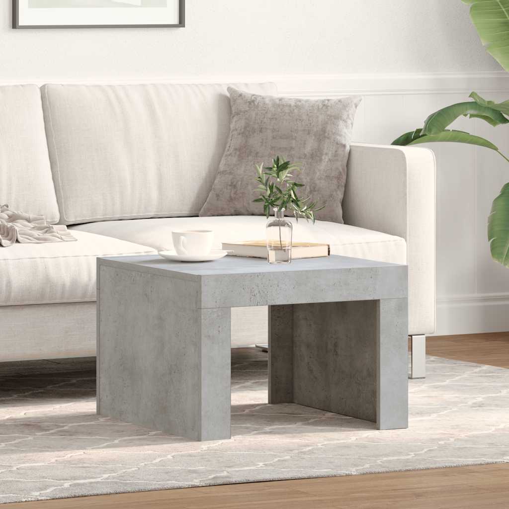 vidaXL Coffee Table Concrete Grey 50x50x35 cm Engineered Wood