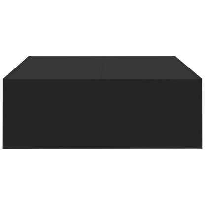 vidaXL Coffee Table | Black | Engineered Wood | 100 cm | Simple Style | Square