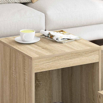 808597 vidaXL Nesting Tables 3 pcs Sonoma Oak Engineered Wood