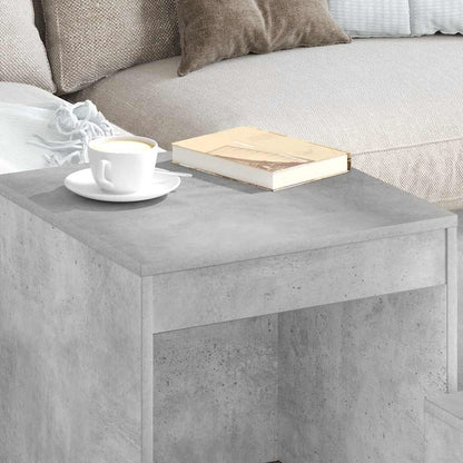 vidaXL Nesting Tables 3 pcs Concrete Grey Engineered Wood