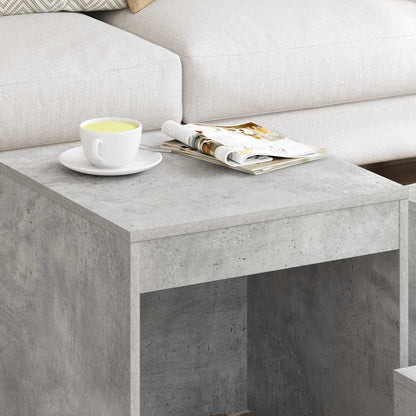 vidaXL Nesting Tables 3 pcs Concrete Grey Engineered Wood