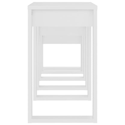vidaXL Nesting Tables 3 pcs White Engineered Wood