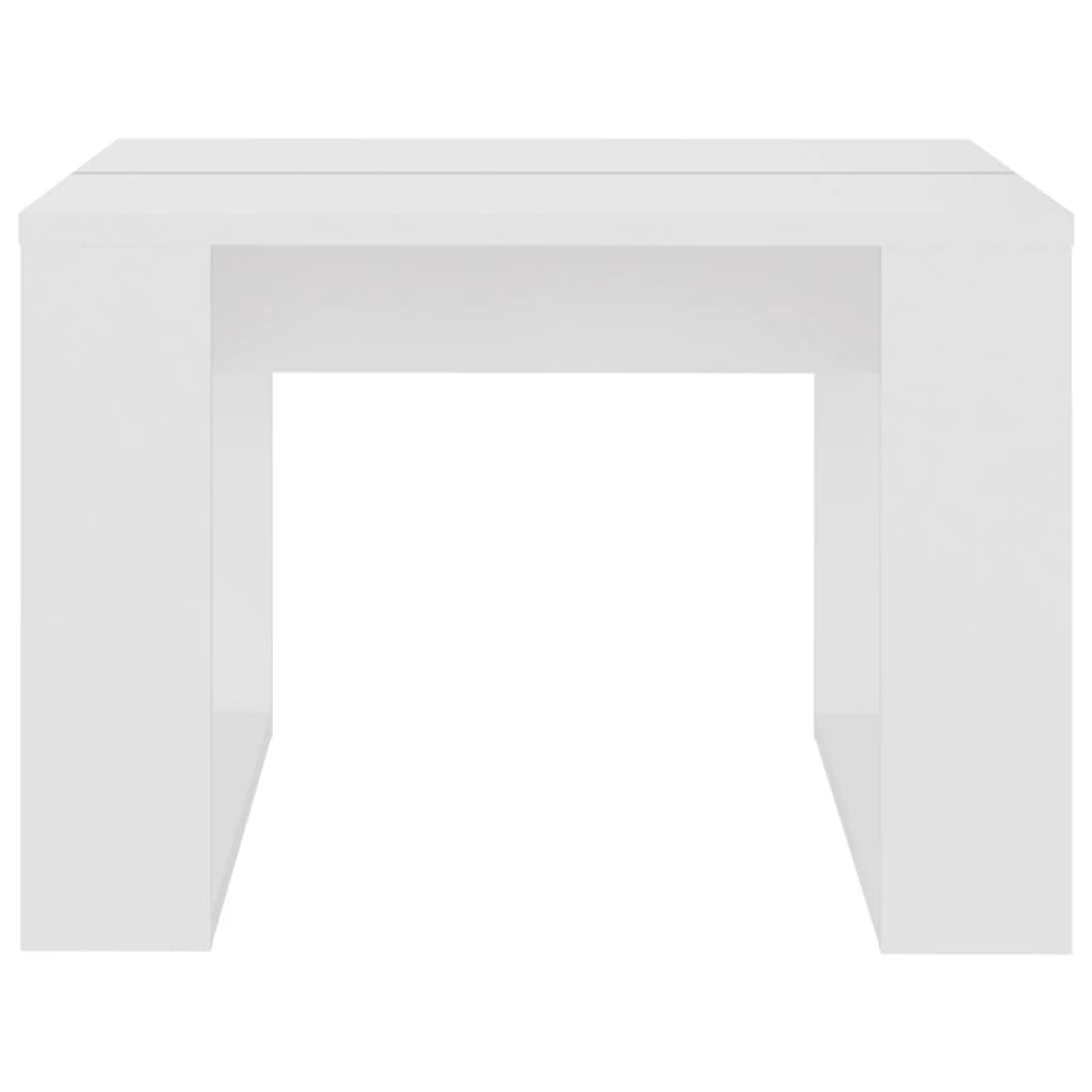 808621 vidaXL Side Table White 50x50x35 cm Engineered Wood