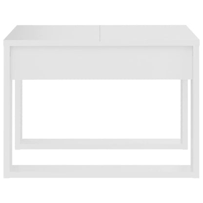 808621 vidaXL Side Table White 50x50x35 cm Engineered Wood
