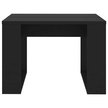vidaXL Side Table Black 50x50x35 cm Engineered Wood