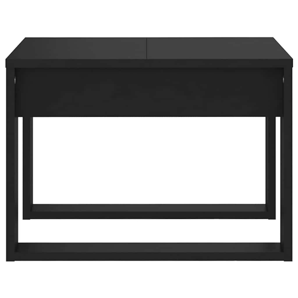 vidaXL Side Table Black 50x50x35 cm Engineered Wood