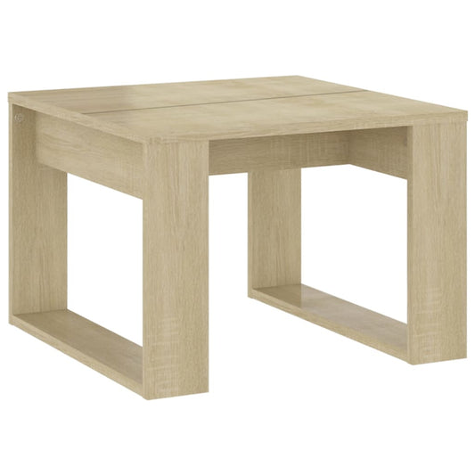 808624 vidaXL Side Table Sonoma Oak 50x50x35 cm Engineered Wood
