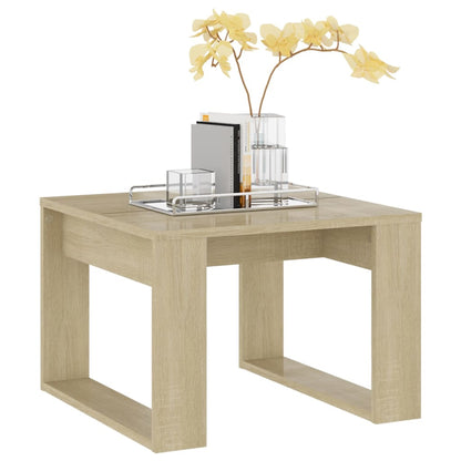 808624 vidaXL Side Table Sonoma Oak 50x50x35 cm Engineered Wood