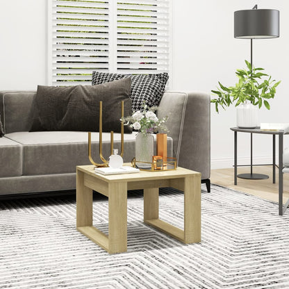 808624 vidaXL Side Table Sonoma Oak 50x50x35 cm Engineered Wood