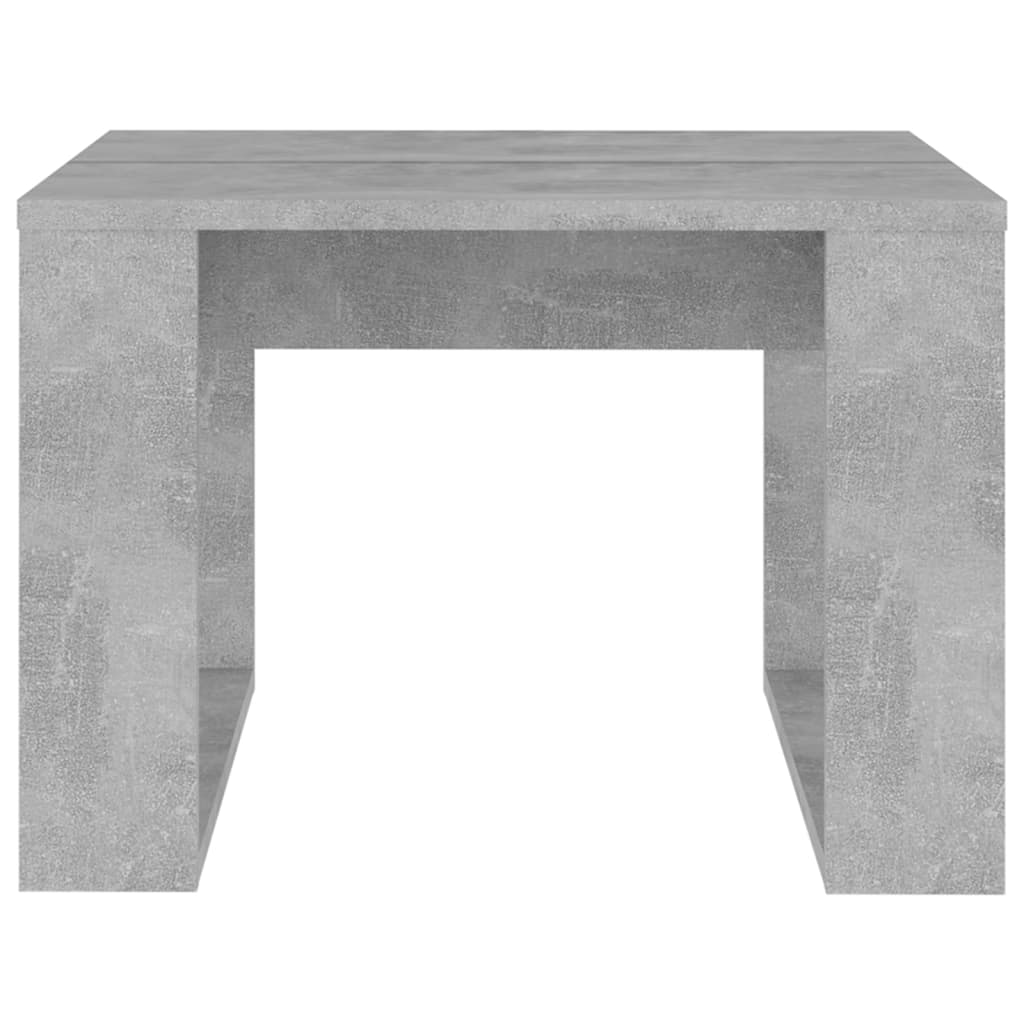 808625 vidaXL Side Table Concrete Grey 50x50x35 cm Engineered Wood