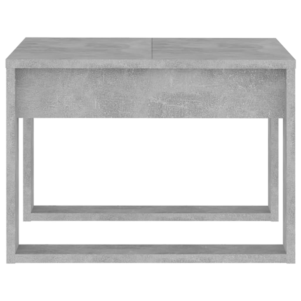 808625 vidaXL Side Table Concrete Grey 50x50x35 cm Engineered Wood