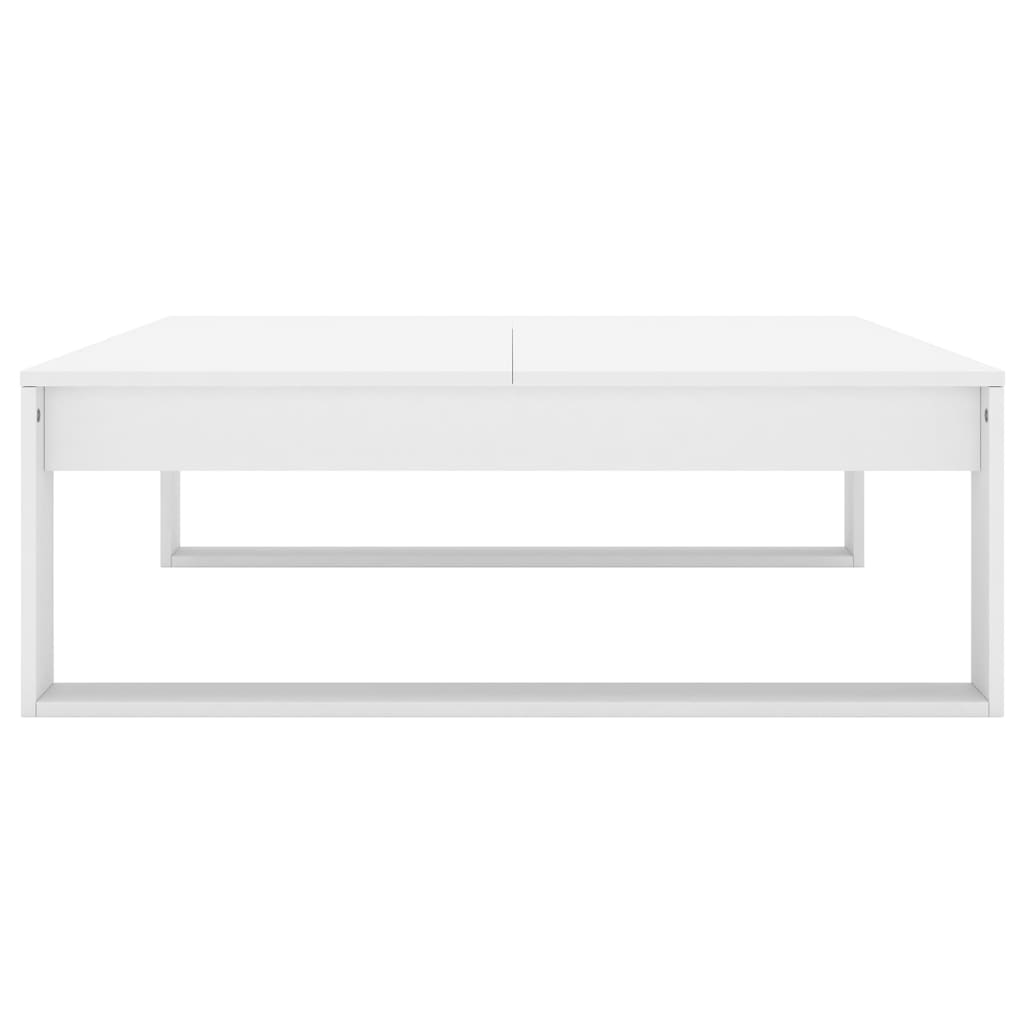 808630 vidaXL Coffee Table White 100x100x35 cm Engineered Wood