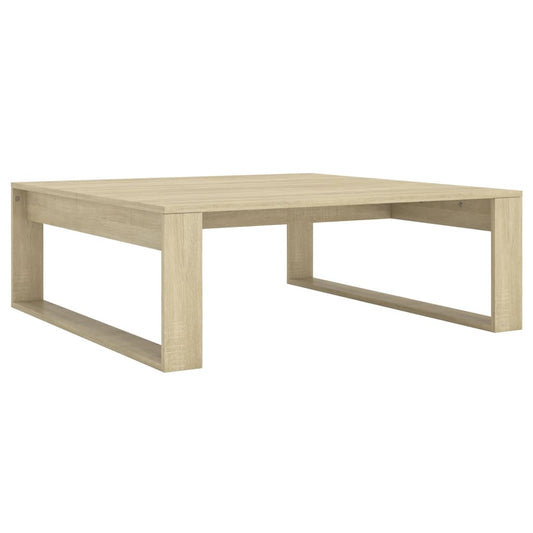 808633 vidaXL Coffee Table Sonoma Oak 100x100x35 cm Engineered Wood
