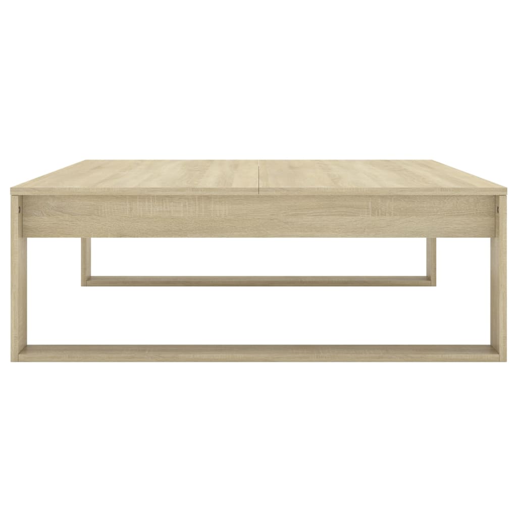 808633 vidaXL Coffee Table Sonoma Oak 100x100x35 cm Engineered Wood