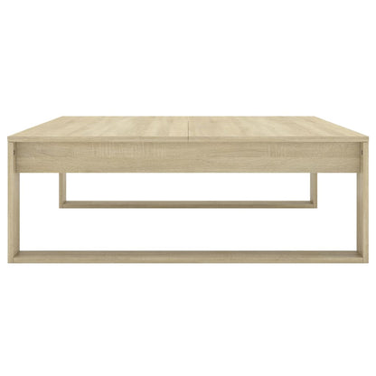 808633 vidaXL Coffee Table Sonoma Oak 100x100x35 cm Engineered Wood