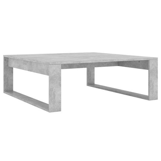 808634 vidaXL Coffee Table Concrete Grey 100x100x35 cm Engineered Wood