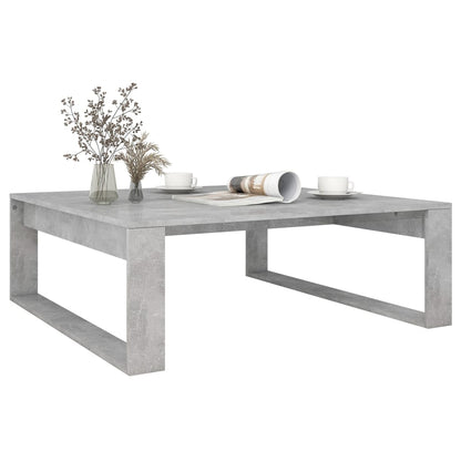 808634 vidaXL Coffee Table Concrete Grey 100x100x35 cm Engineered Wood