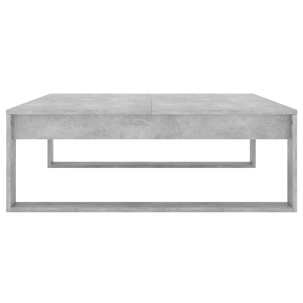 808634 vidaXL Coffee Table Concrete Grey 100x100x35 cm Engineered Wood