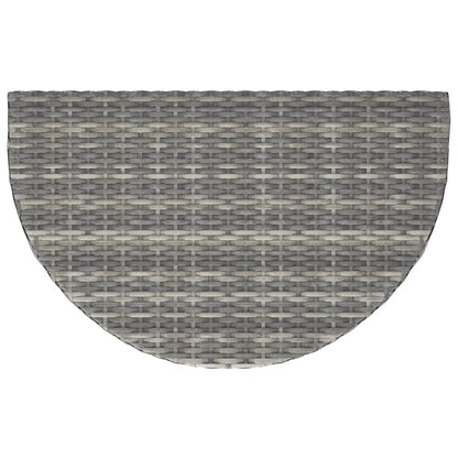 vidaXL Garden Table Grey 80x50x75 cm Poly Rattan