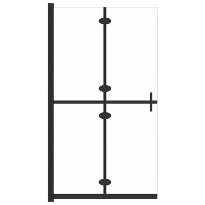 vidaXL Foldable Walk-in Shower Wall Transparent ESG Glass 90x190 cm