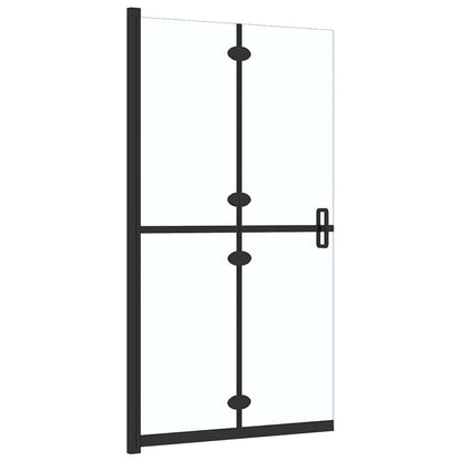 vidaXL Foldable Walk-in Shower Wall Transparent ESG Glass 100x190 cm
