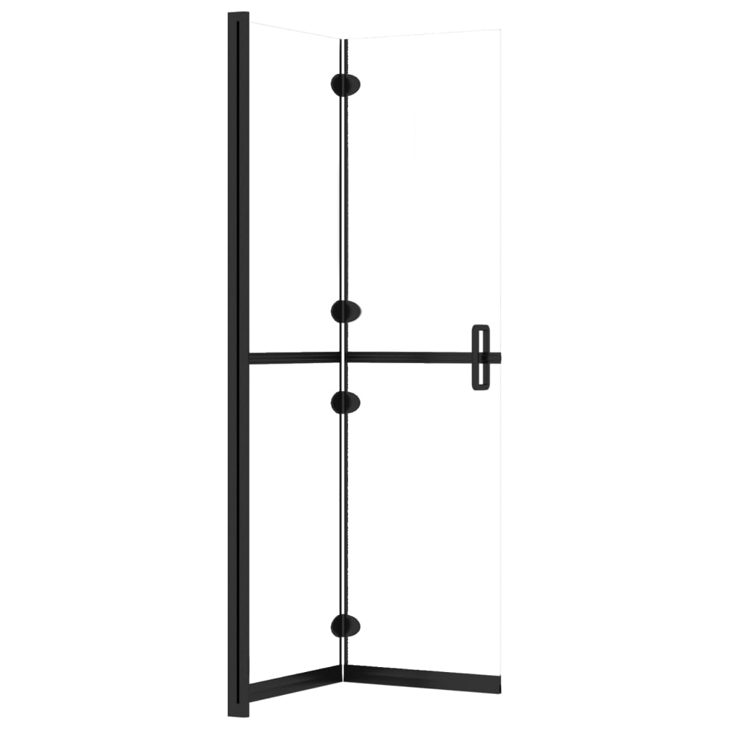 vidaXL Foldable Walk-in Shower Wall Transparent ESG Glass 120x190 cm