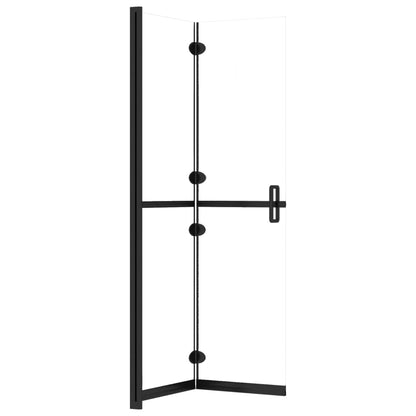 vidaXL Foldable Walk-in Shower Wall Transparent ESG Glass 120x190 cm