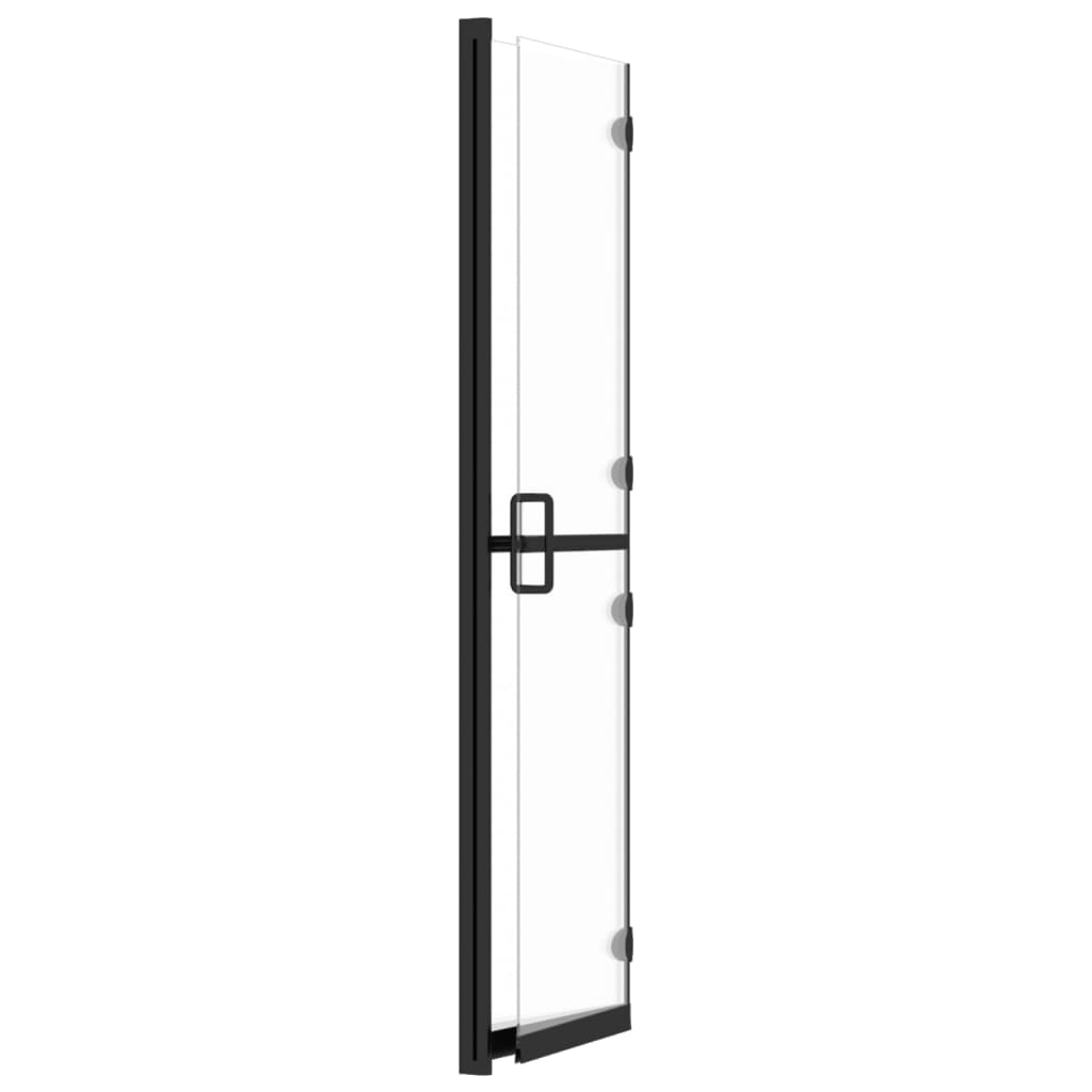 vidaXL Foldable Walk-in Shower Wall Transparent ESG Glass 120x190 cm