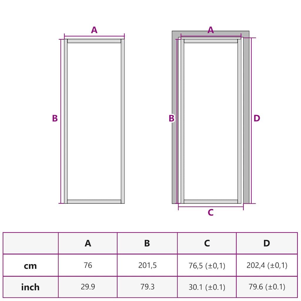 vidaXL Interior Door ESG Glass and Aluminium 76x201.5 cm Black