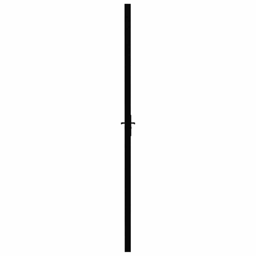 vidaXL Interior Door ESG Glass and Aluminium 83x201,5 cm Black