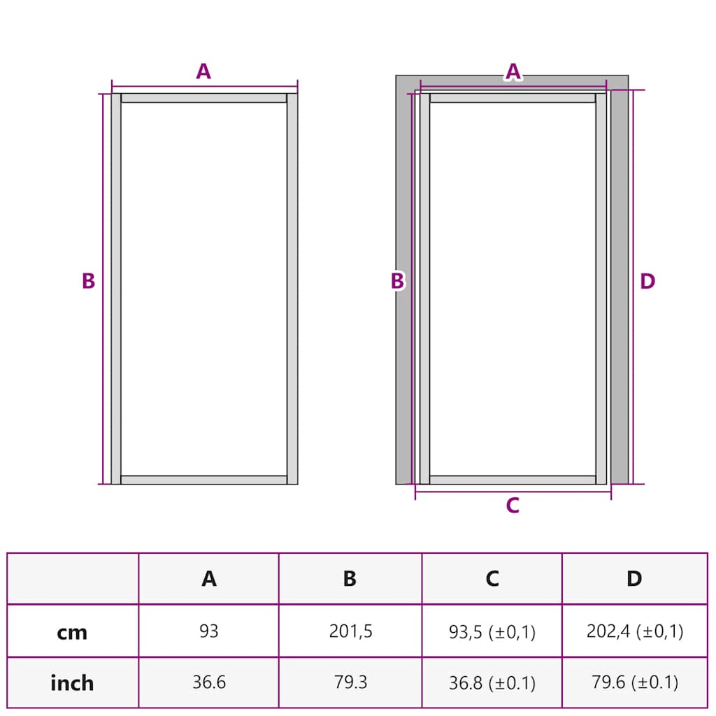 vidaXL Interior Door ESG Glass and Aluminium 93x201,5 cm Black