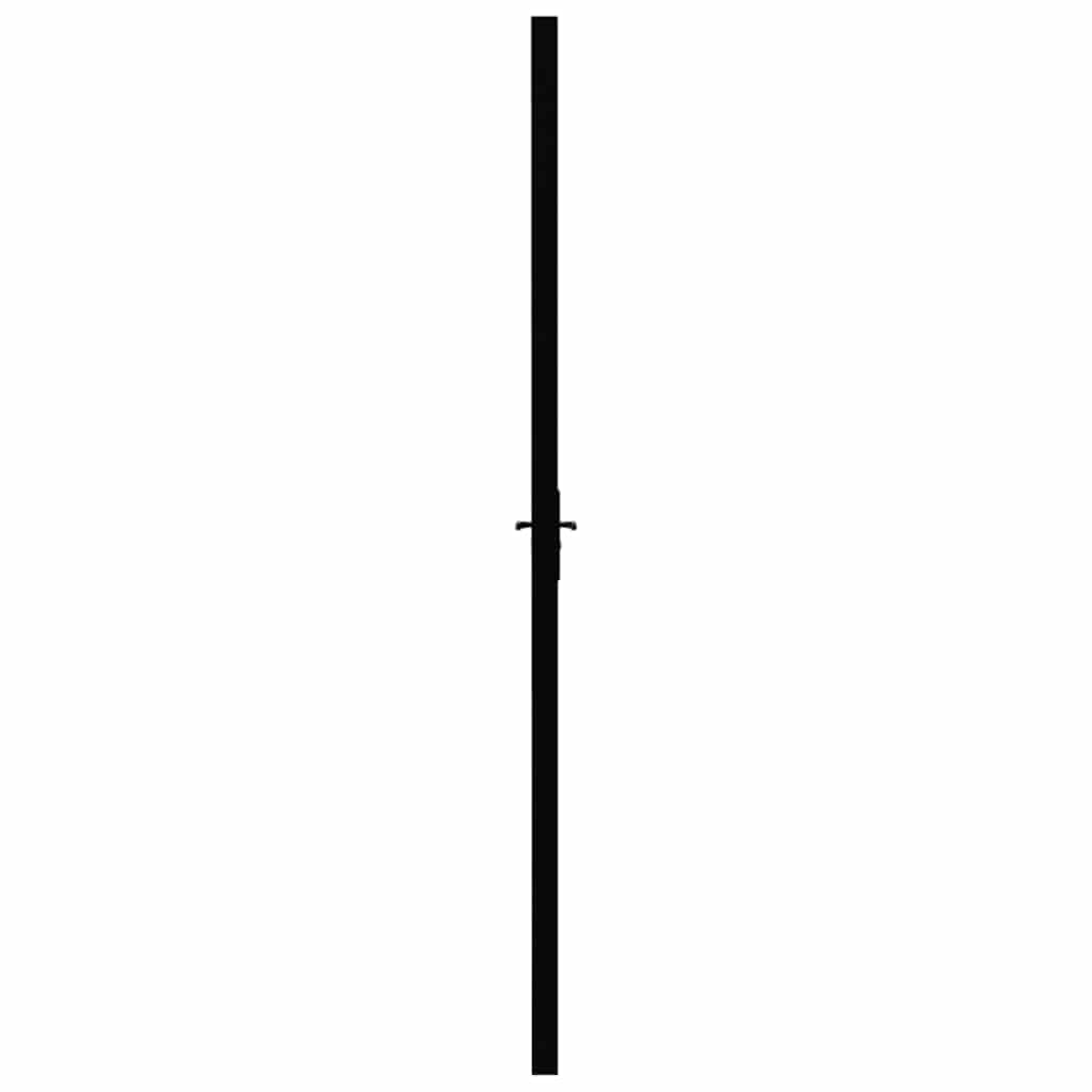 vidaXL Interior Door ESG Glass and Aluminium 102.5x201.5 cm Black