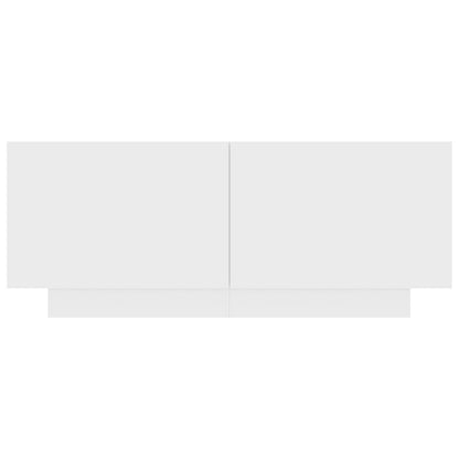 vidaXL Bedside Cabinet White 100x35x40 cm Engineered Wood