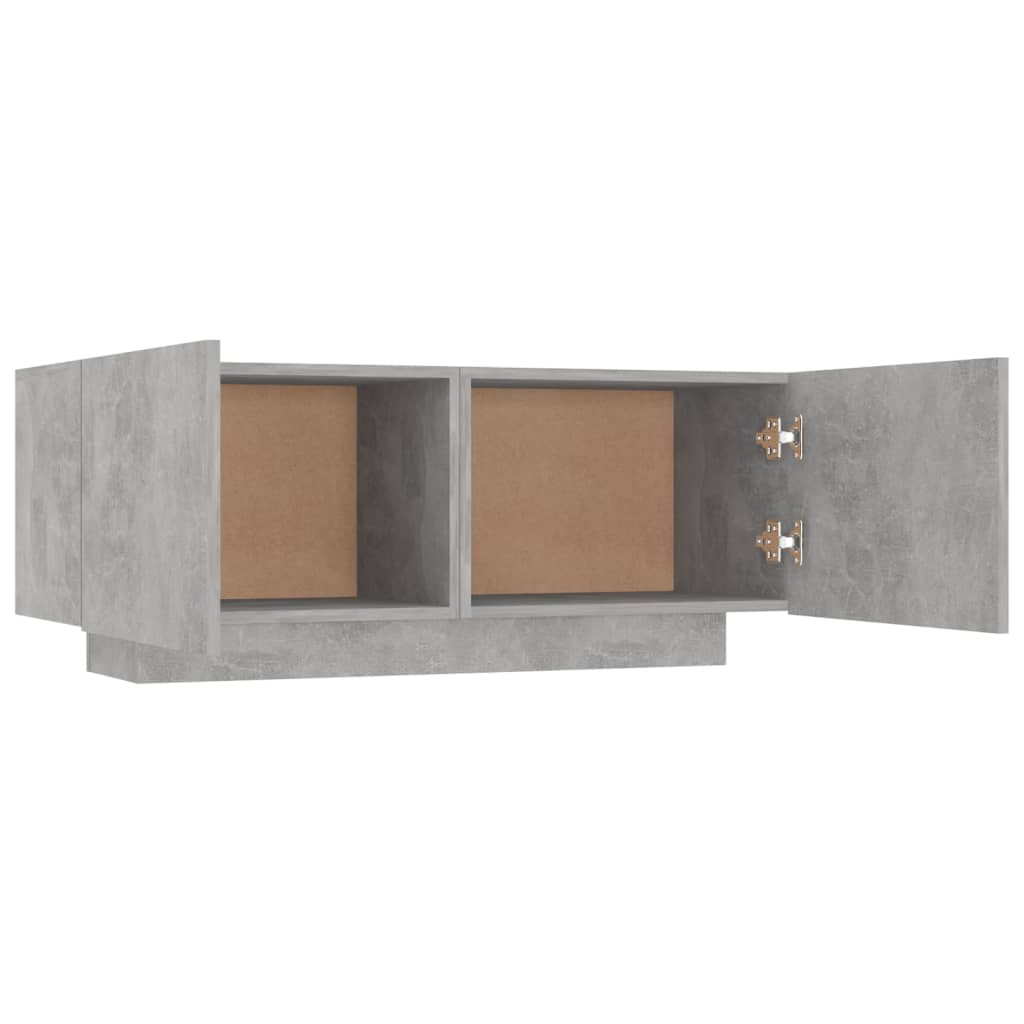 vidaXL Bedside Cabinet Concrete Grey 100x35x40 cm Engineered Wood