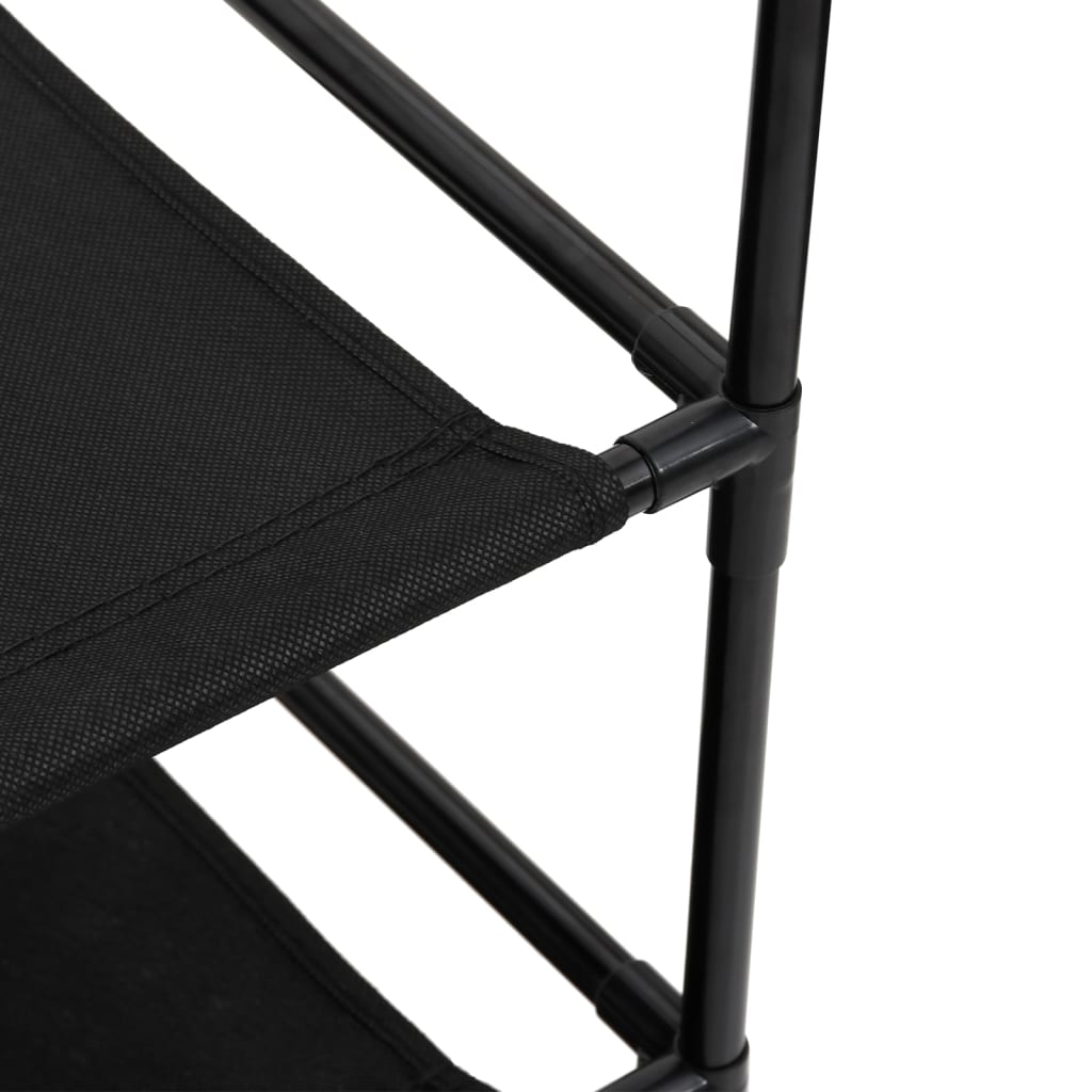 vidaXL Storage Cabinet with 6 Drawers 55x29x55 cm Black Steel