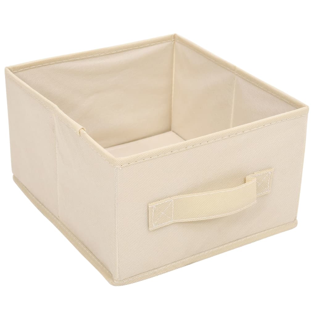 vidaXL Storage Cabinet with 6 Drawers 55x29x55 cm Cream Steel