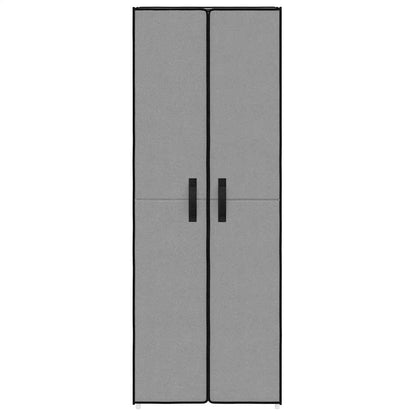 vidaXL Shoe Cabinet Grey 60x30x166 cm Fabric