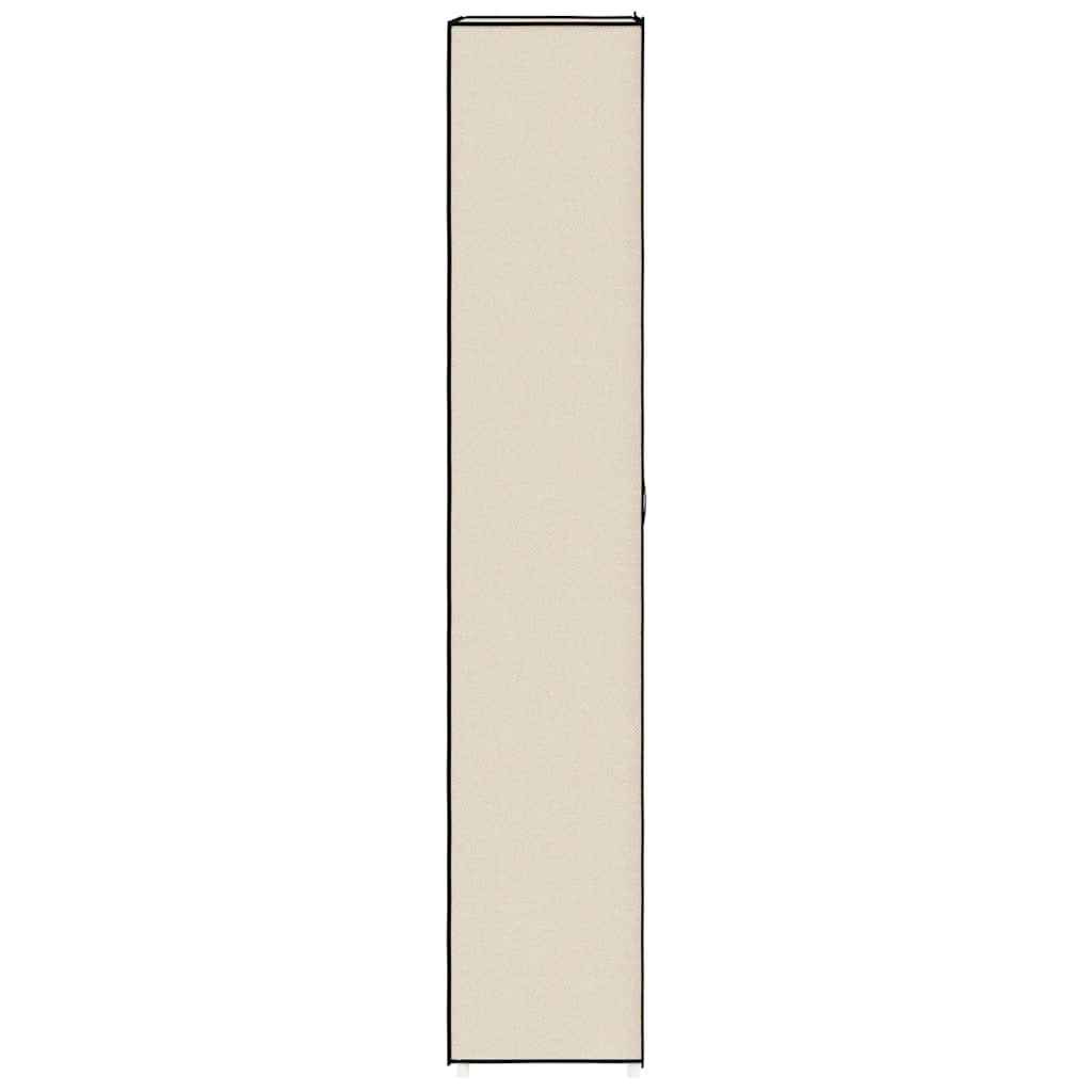 vidaXL Shoe Cabinet Cream 60x30x166 cm Fabric