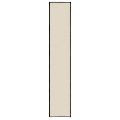 vidaXL Shoe Cabinet Cream 60x30x166 cm Fabric