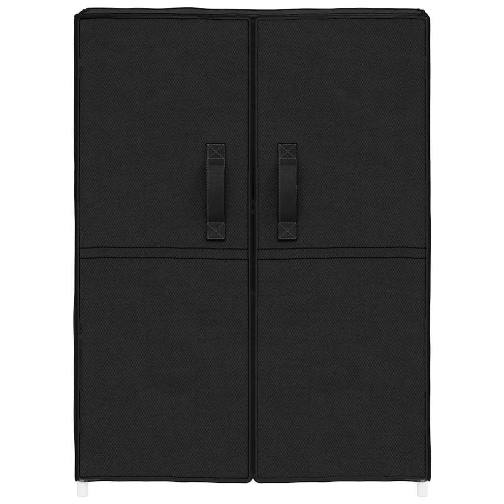 vidaXL Shoe Cabinet Black 60x28x90 cm Fabric